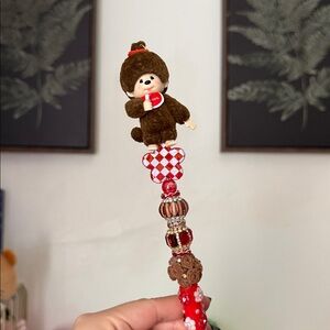 Authentic Monchichi Custom Beaded Pen